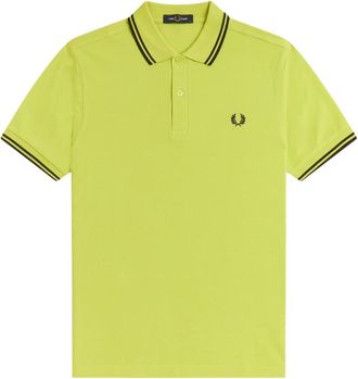 Fred Perry Hombre, Camisetas, Verde, Talla: S