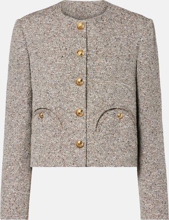 Blaz&eacute; Milano Blaz&eacute; Milano Shamo linen-blend tweed jacket