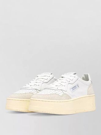Autry low top sneakers round toe contrast sole