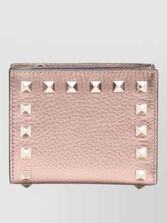 Valentino Garavani rockstud leather wallet metallic studs