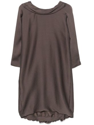 Hermès 2000s zijden midi-jurk - Bruin