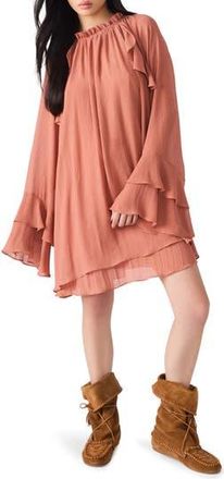 Steve Madden Sofina Long Sleeve Shift Dress in Copper at Nordstrom Rack, Size X-Small