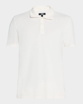 Paige Mens Demille Cotton Polo Shirt