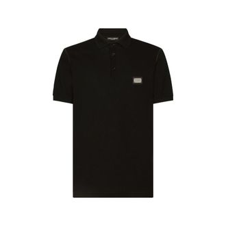 Dolce & Gabbana Logo-plaque Polo Shirt