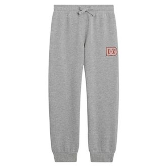 Dolce & Gabbana Embroidered Logo Joggers - male - Dolce & Gabbana - Sweatpants - Gray - 4 Y - Kids