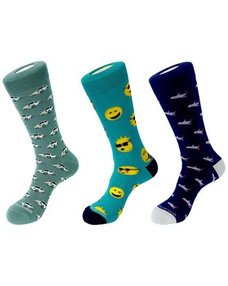 Unsimply Stitched 3-Pack Mens Crew Socks