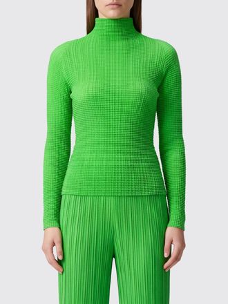 Issey Miyake Long-Sleeved Polyester Cr&ecirc;pe Turtleneck