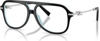 Tiffany & Co. 54mm Pilot optical glasses in Black at Nordstrom