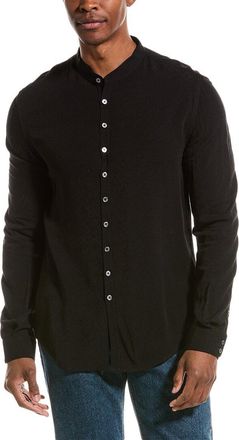 John Varvatos Multi Button Band Collar Shirt