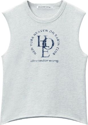 Alexander Wang T-shirt con stampa - Grigio