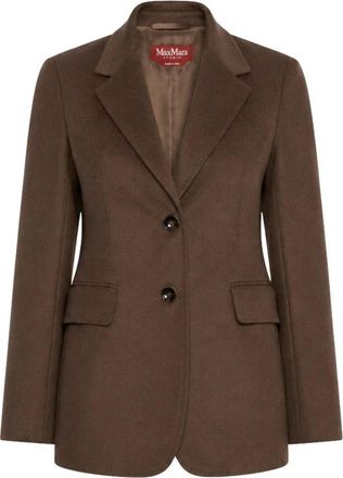 Max Mara Volpino Blazer - Jackets - Mujer - Marr&oacute;n - M