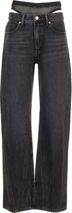Alexander Wang Straight Leg Jeans Grey-Donna