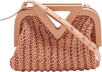 Bottega Veneta Pre-owned Handbags, female, Pink, Size: ONE SIZE Pre-owned The Point Bag