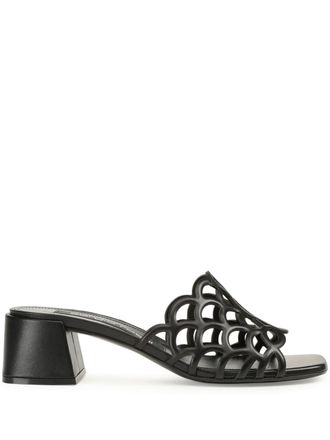 Sergio Rossi Mules Mermaid in pelle 45mm - Nero