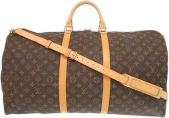 Louis Vuitton Pre-owned Boston Bag - Heren - Vintage Weekendtas - Bruin - ONE Size - Leer - Vintage
