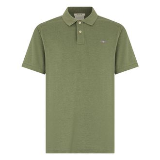 GANT Polo Shirts, male, Green, Size: M Cotton Piqu&eacute; Polo
