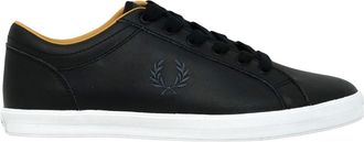 Fred Perry Baseline leer B6158 102 zwarte sneakers