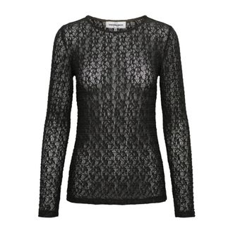 &Co Woman Tris Kant Top - Dames - Tops - Zwart - Maat: 3XL Poliester