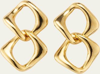 Oscar De La Renta Chain Link Earrings