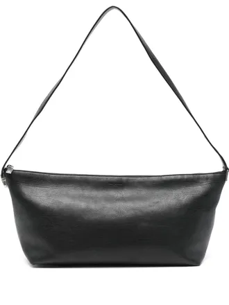 Saint Laurent zip-fastening messenger bag - men - Calf Leather/Nylon/Brass/Cotton - OS - Black
