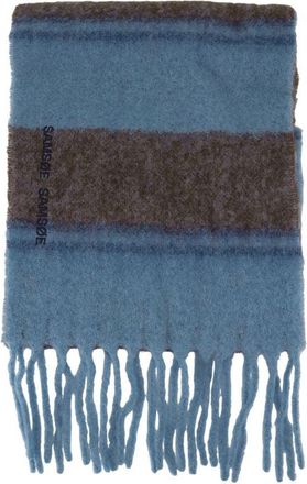 Samsøe & Samsøe Alex Scarf - Wool - Blue