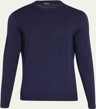 Kiton Mens Wool Crewneck Sweater
