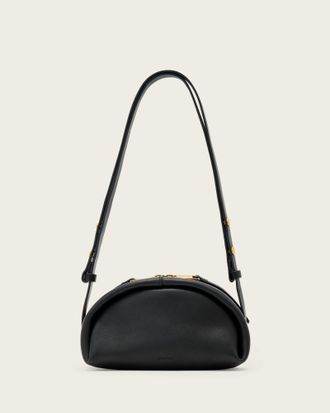 AllSaints Rosalie Arc Leather Crossbody Bag