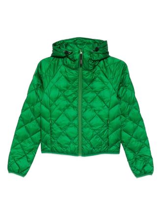 Aspesi quilted hooded jacket - women - Polyamide - M - Green