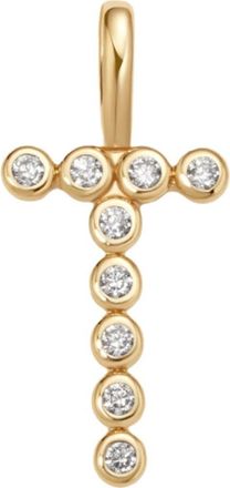 Made by Mary CZ Poppy Charm in Gold Vermeil Initial T at Nordstrom