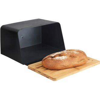WENKO Caja Pan C/tabla Kubo Negr