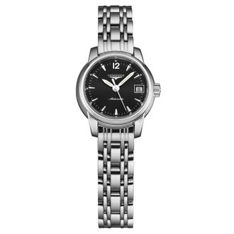 Longines Pre-owned Longines Saint-Imier Collection Black Dial Ladies Watch L2.263.4.52.6
