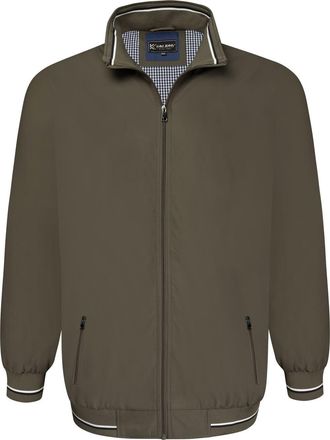 KAM Harrington Jacket Collar Premium Zip Up Long Sleeve Mens 2XL-8XL KBS 444 (UK, Alpha, 4XL, Plus, Regular, Forest)