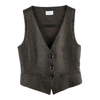 Marella Jassen, Dames, Bruin, L, Polyester, Vests