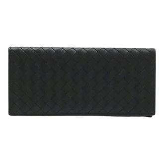 Bottega Veneta Pre-owned Intrecciato Long Bill Wallet (Bi-fold) - unisex - Bottega Veneta Vintage - Vintage Wallets - Black - ONE SIZE - Pre-owned