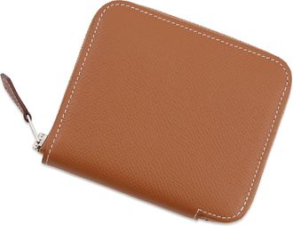 Herm&egrave;s Gold Epsom Leather Coin Purse/Coin Case (Pre-Owned)
