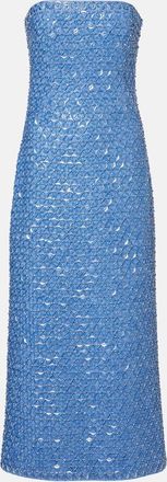 SIMKHAI Vanessa embellished bustier gown