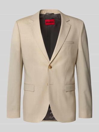 HUGO BOSS Super Slim Fit Anzugsakko aus Schurwoll-Mix Modell ARTI in Sand, Gr&ouml;&szlig;e 102