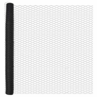Berkfield Home Hexagon Fence Grey 1, 6x10 m Steel