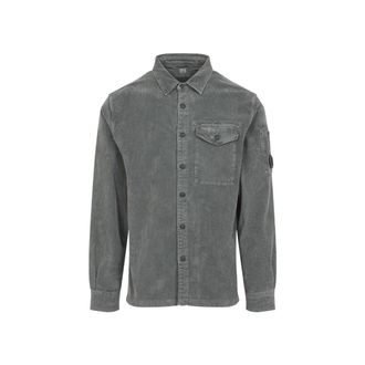 C.P. Company Lightweight Button-Up Shirt With Textured Finish