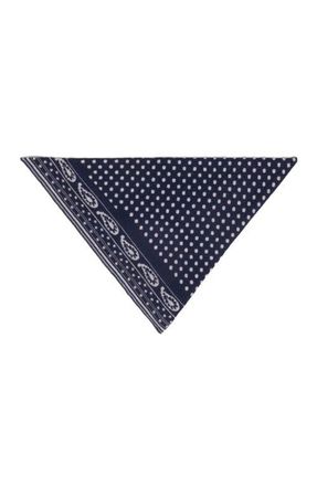 Maje Reversible triangle scarf in Navy Dot Bandana Print at Nordstrom