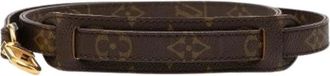 Louis Vuitton Pre-owned Monogram Canvas Strap - Dames - Vintage Accessoires - Bruin - ONE Size - Leer - Vintage
