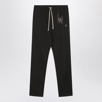 Rick Owens Black Cotton Jogging Trousers
