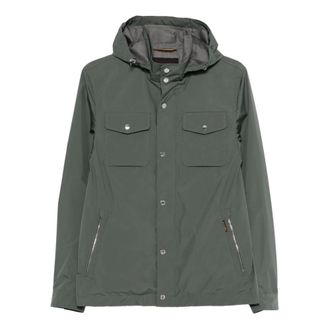 Moorer Light Jackets, male, Green, Size: 6XL V3757Ginepro Light Jacket