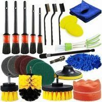 OEM Juego De 26 Cepillos Para Taladro, Cepillos, Discos Y Abrasivos Para Taladro, Kit De Limpieza Para Interiores De Autom&oacute;viles, Cepillos Para Discos, Pa