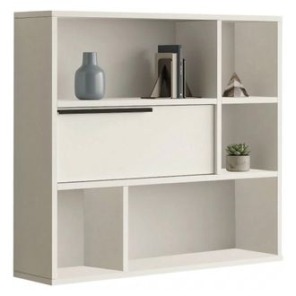 Dmora Estante Coeli, 5 Estantes, 90x22x81h Cm Blanco