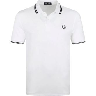 Fred Perry Heren, Tops, Wit, Maat: 2XL Katoen