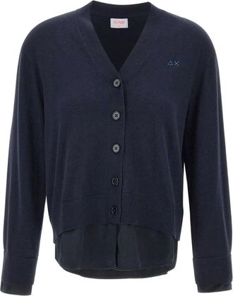 Sun 68 Cardigan con bottoni - Blu