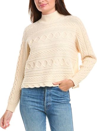 Rain + Rose Mock Neck Sweater