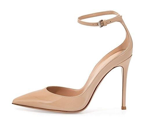 elashe Femmes Escarpins Brides de Cheville Talon Aiguille