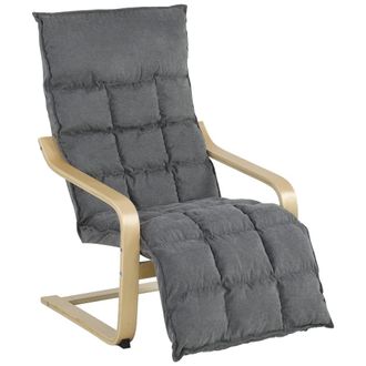 HOMCOM Sill&oacute;n de sal&oacute;n 66x87x104 cm gris